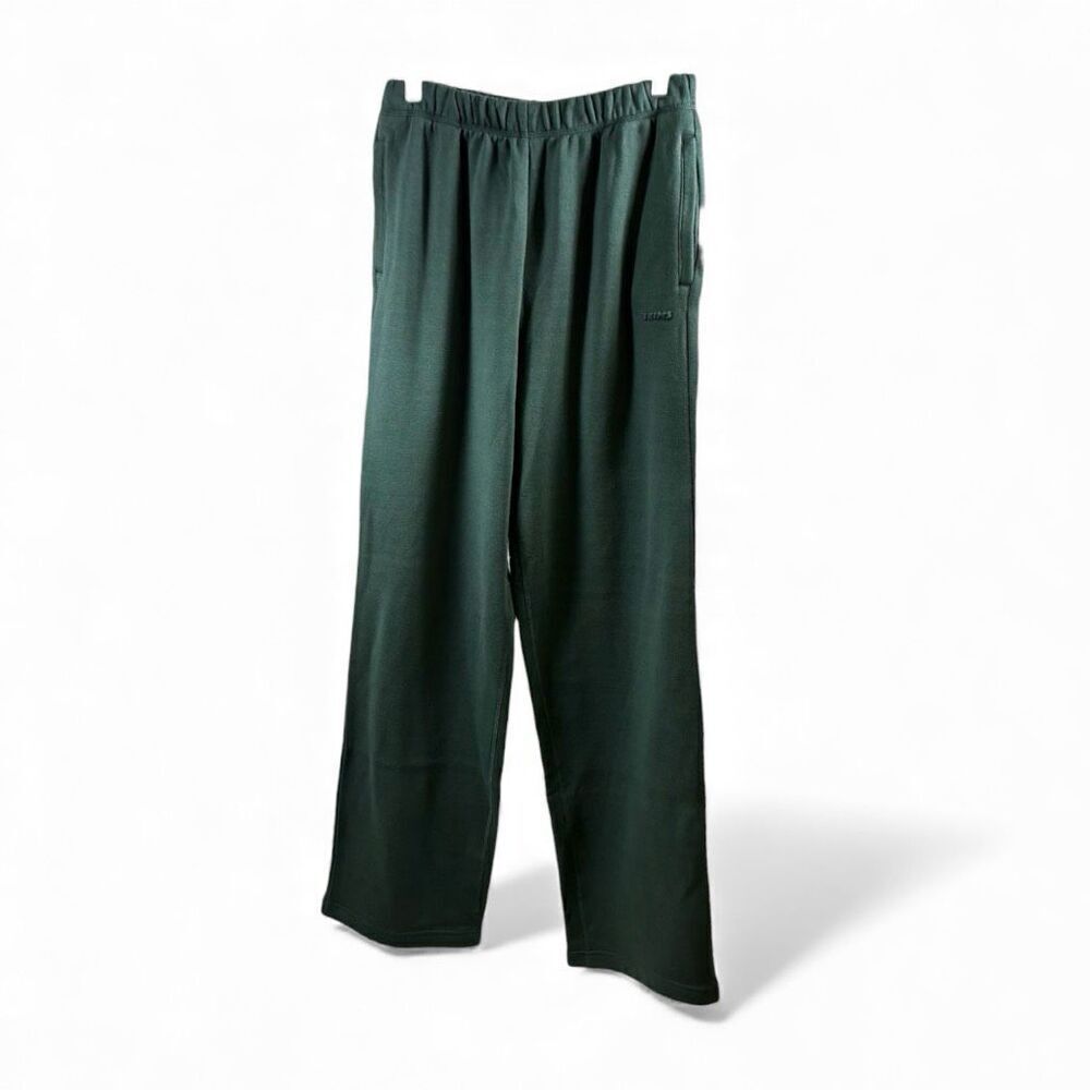 SKIMS NWT Cotton Fleece Classic Straight Leg Pant in Spruce Size S